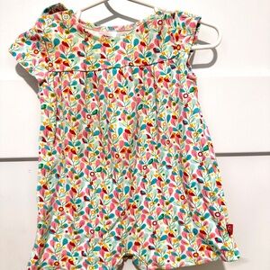 Zutano Multicolor Floral Baby Romper